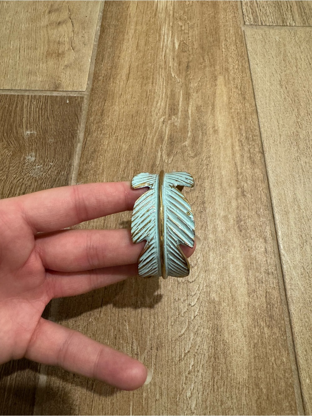 Rustic Cuff Feather Cuff Bracelet